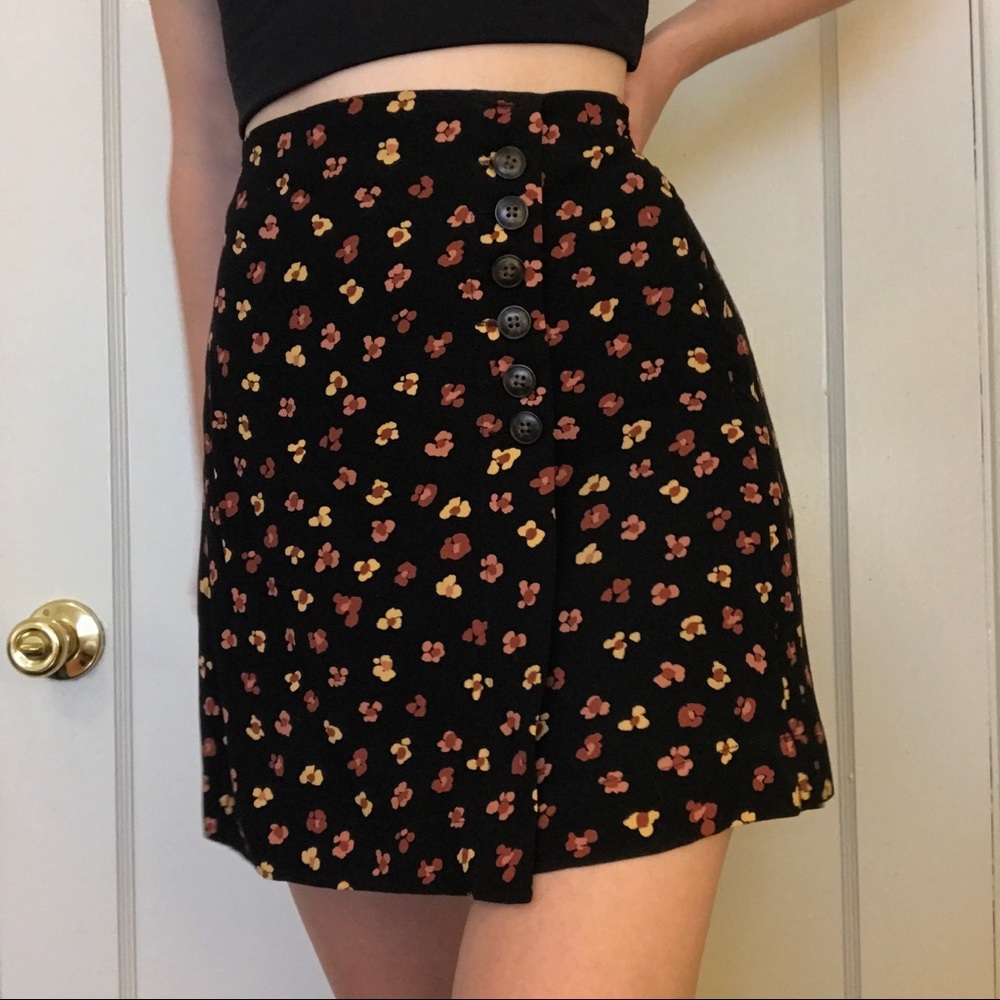 Floral Madewell mini skirt